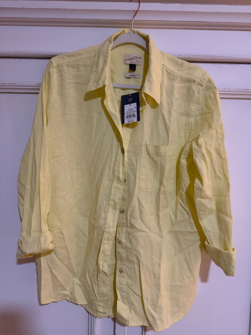 Universal Thread Light Yellow Button-Up Shirt